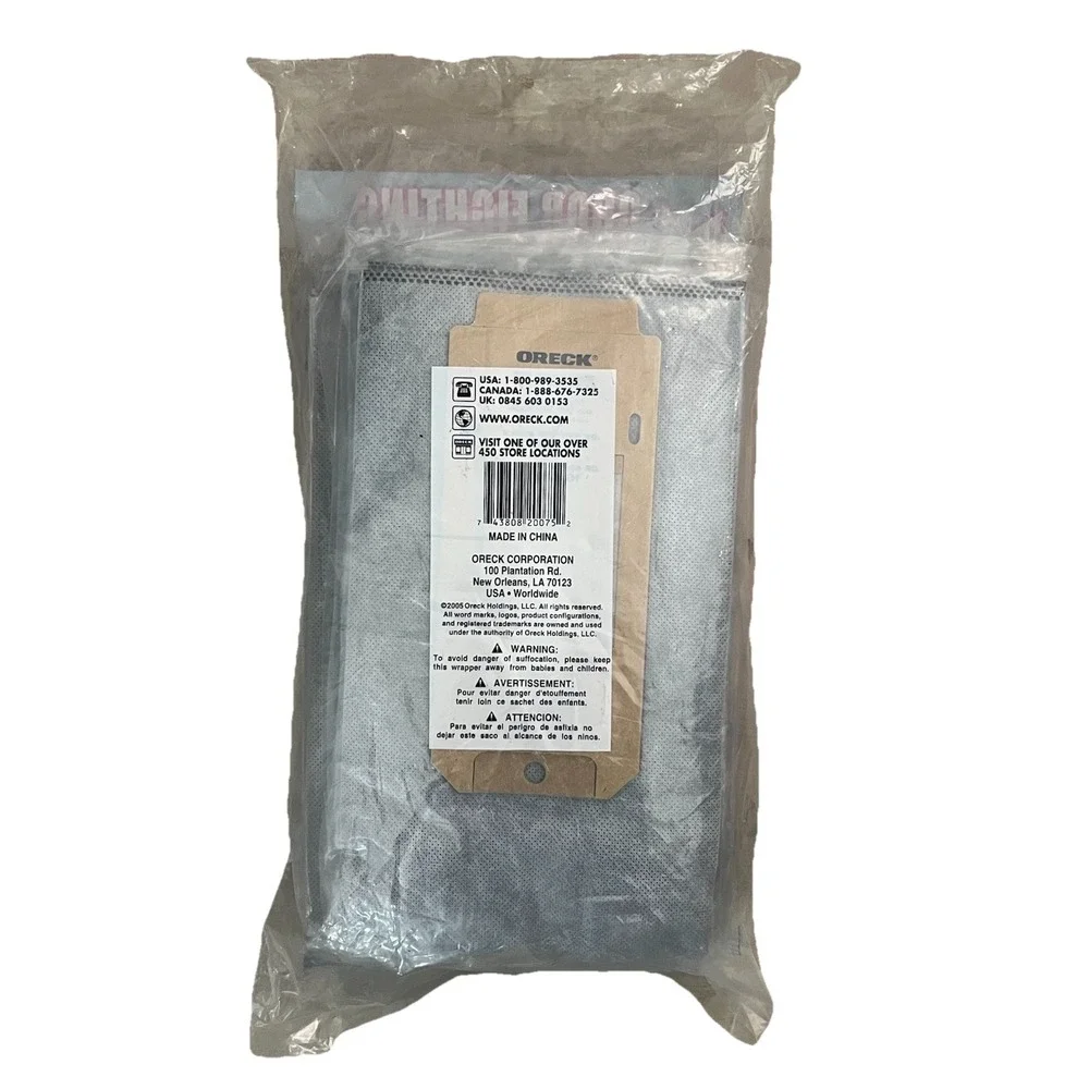 Oreck Type CC Odor Fighting Hypo-Allergenic 4-Layer Celoc‎ Charcoal Bags CCPK8OF